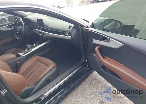 2018 Audi A5 2.0T Premium z USA, uszkodzony, nr VIN WAUPNAF57JA002474